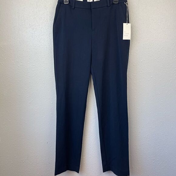 NWT A New Day Blue High Rise Pants Size 4 - Picture 1 of 8